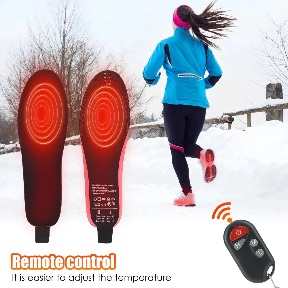 🔥FootEase Wireless Heated Insoles – Rechargeable Pain Soothing Heat for Plantar Fasciitis & Cold Feet